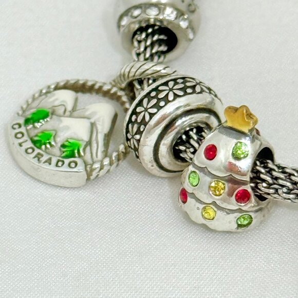 Brighton Add-a-Charm Bracelet with 12 charms 8" Length - Picture 4 of 15